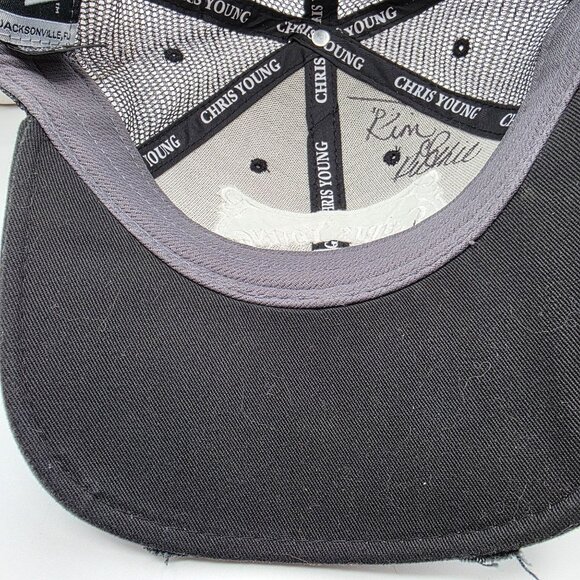 Chris Young 2016 World Tour Mesh Trucker Hat Adjustable Black Collectible Cap - Picture 9 of 10